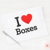 I Love Boxes 長方形シール (封筒)
