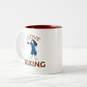 I Love Boxing  ツートーンマグカップ (正面左)