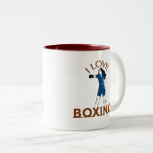 I Love Boxing  ツートーンマグカップ (正面右)