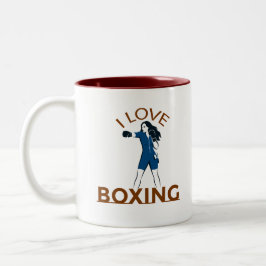 I Love Boxing  ツートーンマグカップ