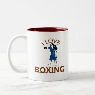 I Love Boxing ツートーンマグカップ
