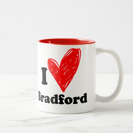 I love Bradford ツートーンマグカップ (右)