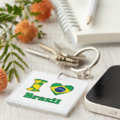 I love Brazil キーホルダー (正面右)