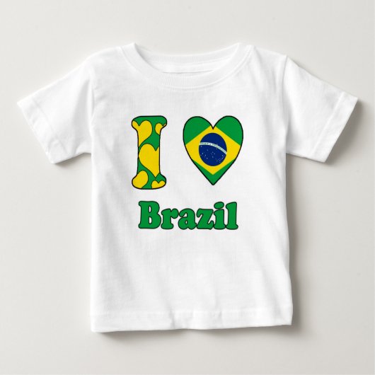 I love Brazil ベビーTシャツ (正面)