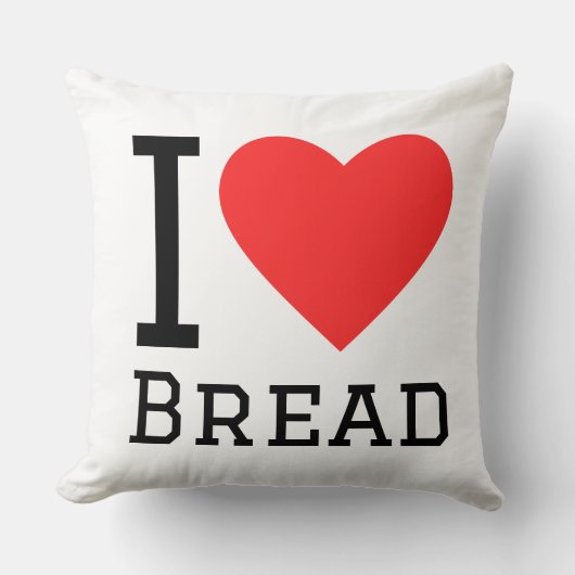 I love bread square sticker クッション (正面)