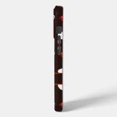 I love breakfast, Food pattern in black Case-Mate iPhoneケース (裏面 / 左)