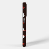 I love breakfast, Food pattern in black Case-Mate iPhoneケース (裏面 / 右)