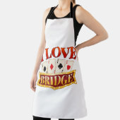 I Love Bridge Card Game Player エプロン (インサイチュ)
