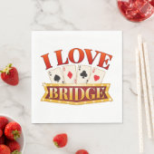 I Love Bridge Card Game Player スタンダードランチョンナプキン (インサイチュ)