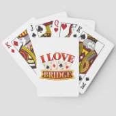 I Love Bridge Card Game Player トランプ (裏面)