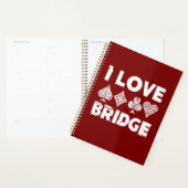 I Love Bridge Card Game Player プランナー手帳 (ディスプレー)