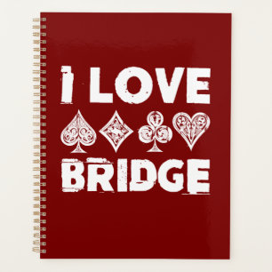 I Love Bridge Card Game Player プランナー手帳
