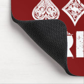 I Love Bridge Card Game Player マウスパッド (コーナー)