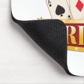 I Love Bridge Card Game Player マウスパッド (コーナー)