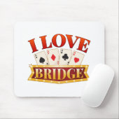 I Love Bridge Card Game Player マウスパッド (マウス)