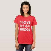I Love Bridge Card Game Player Tシャツ (正面フル)