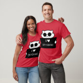 I LOVE BRISBANE Cute Cat Illustration Handwrittens Tシャツ (ユニセックス)