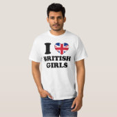 I love British Girls Tシャツ (正面フル)