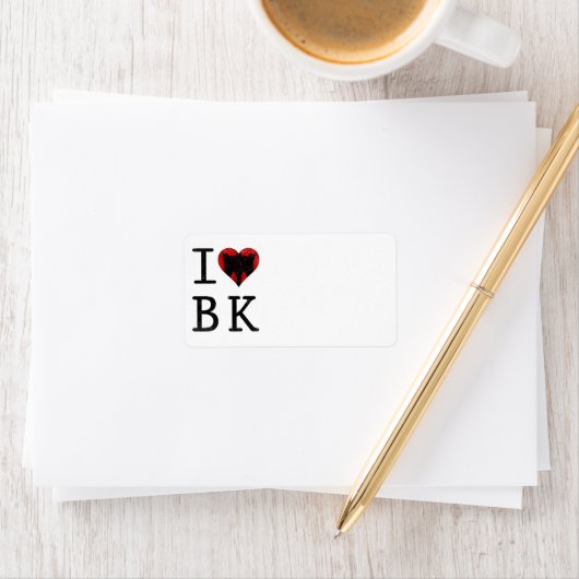 I Love Brooklyn, BK New York ラベル (インサイチュ)