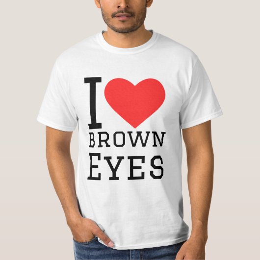 I love brown eyes tシャツ (正面)