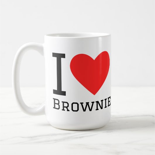 I love brownie コーヒーマグカップ (左)