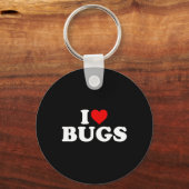 I Love Bugs -ハート キーホルダー (正面)