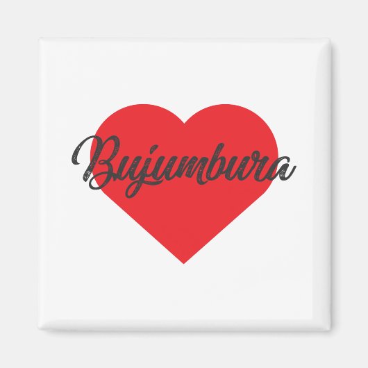 I Love Bujumbura - Burundi マグネット (正面)