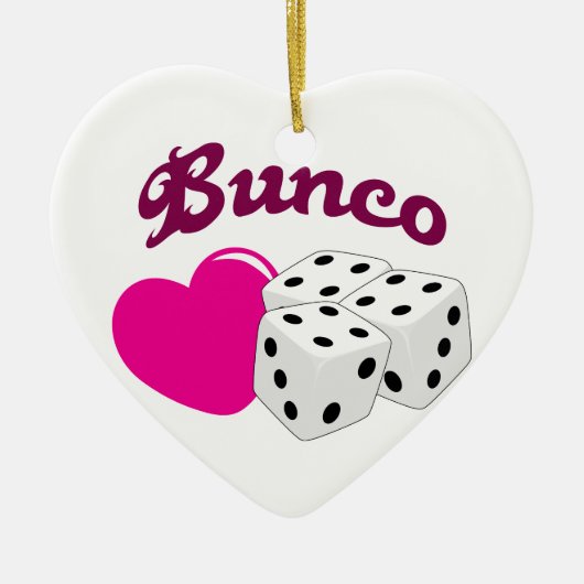 I Love Bunco セラミックオーナメント (正面)