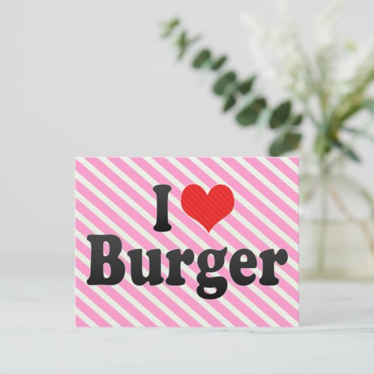 I Love Burger ポストカード (スタンド正面)