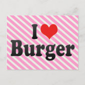 I Love Burger ポストカード (正面)