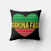 I Love Burkina Fasoハート・ブルキナベ クッション (裏面)