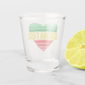 I Love Burkina Fasoハート・ブルキナベ ショットグラス (裏面)