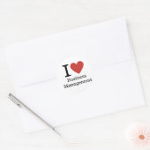 I Love ❤️ Business Managementのステッカー ラウンドシール (封筒)