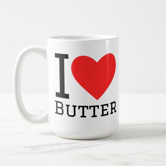 I love butter コーヒーマグカップ (左)