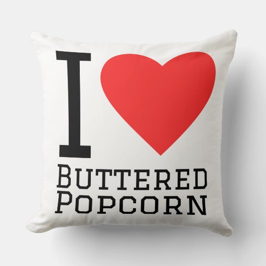 I love buttered popcorn クッション (正面)