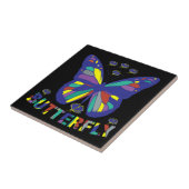i-love-butterfly-タイポグラフィ-引用文-ヴィンテージ タイル (側面)