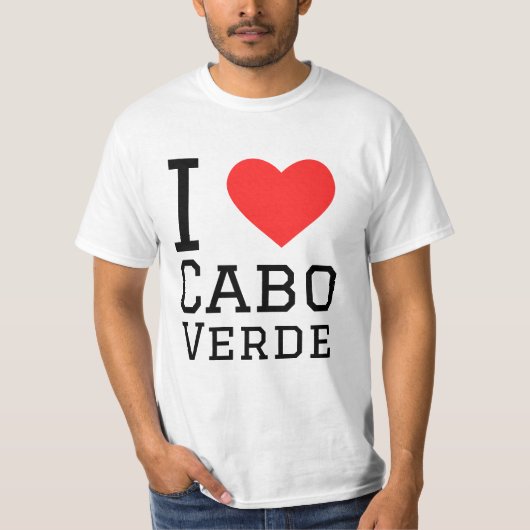 I love Cabo verde Tシャツ (正面)