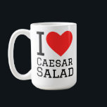 I love caesar salad コーヒーマグカップ<br><div class="desc">I love chicken salad ,  for food lovers</div>