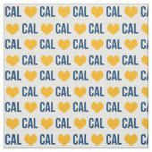 I Love Cal生地 – 青と黄色 ファブリック (見本)