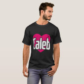 I Love Caleb First Name I He Caleb Tシャツ (正面フル)