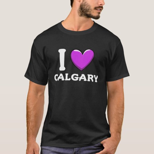 I Love Calgary Canada Tシャツ (正面)