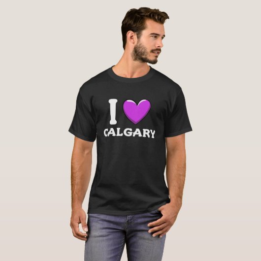 I Love Calgary Canada Tシャツ (正面フル)