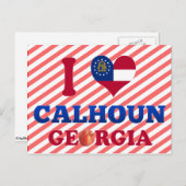I Love Calhoun, Georgia ポストカード (正面/裏面)