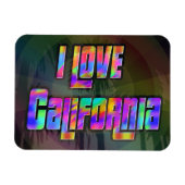 I LOVE California Bright Futureマグネット マグネット (横)