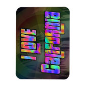 I LOVE California Bright Futureマグネット マグネット (縦)