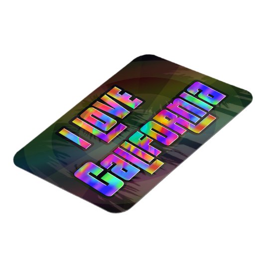 I LOVE California Bright Futureマグネット マグネット (左側)