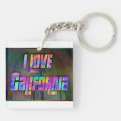I LOVE California Bright Future Keychain キーホルダー (裏面)