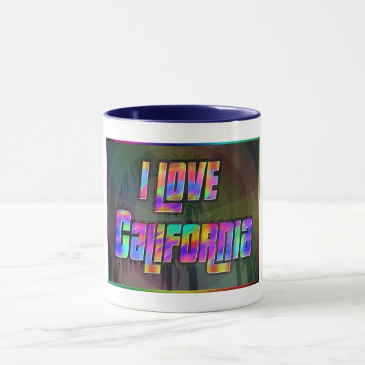 I LOVE California Bright Future Mug マグカップ (中央)