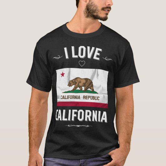 I Love California friend Tシャツ (正面)