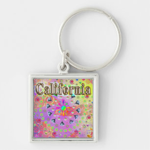 I LOVE California Lucky Golden Keychain キーホルダー